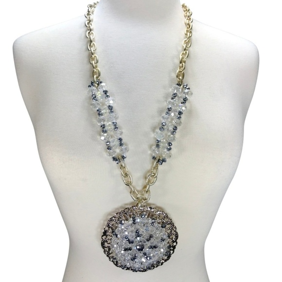 Fashion Jewelry Jewelry - Long Sparkling Necklace Statement Piece Faceted